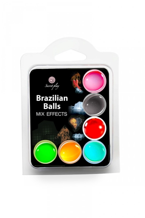 6 Brazilian balls avec effets différents