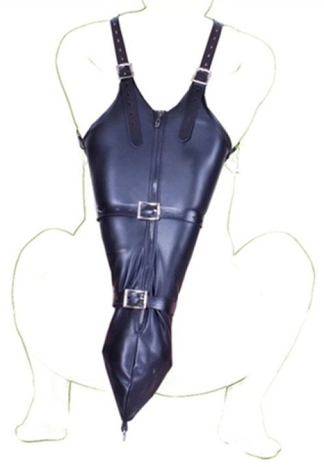 Camisole Strict Leather Zipper