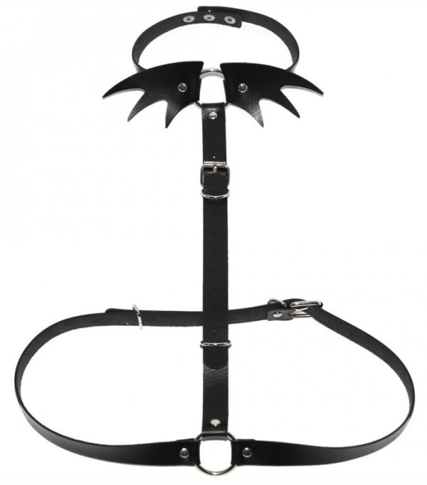 Collier Sm + ceinture Belt Wing Noir