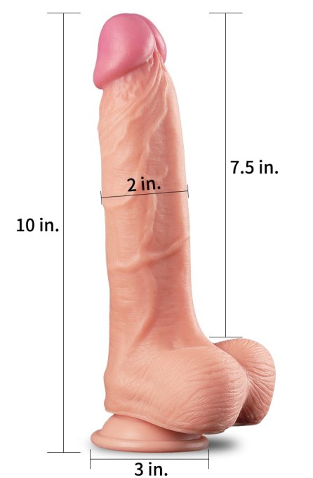 Gode réaliste Uppy King Size Nature Cock 19 x 5cm
