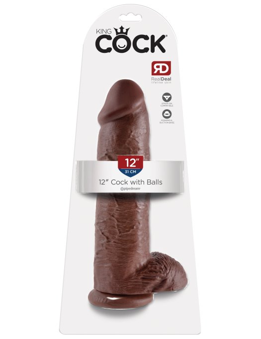 Gros gode King Cock 26 x 7.8 cm Brown