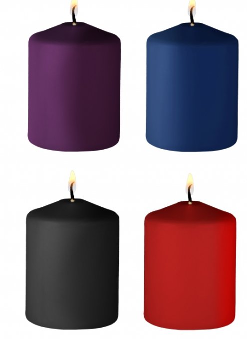 Lot de 4 bougies Tease Candle Parfums variés 24g