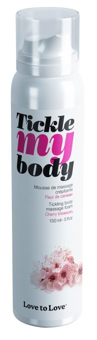 Mousse de massage crépitante Tickle My Body Fleur de Cerisier 150ml