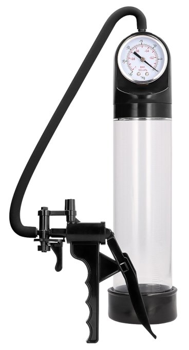 Penis pump with gauge Elite Pump 21 x 6cm