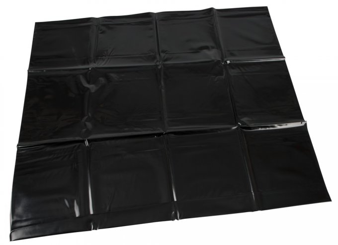 Taie d''oreiller noire en Vinyle 80 x 80cm