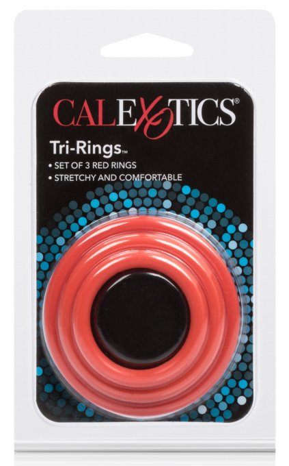 Tri-Rings Cockring Rouge